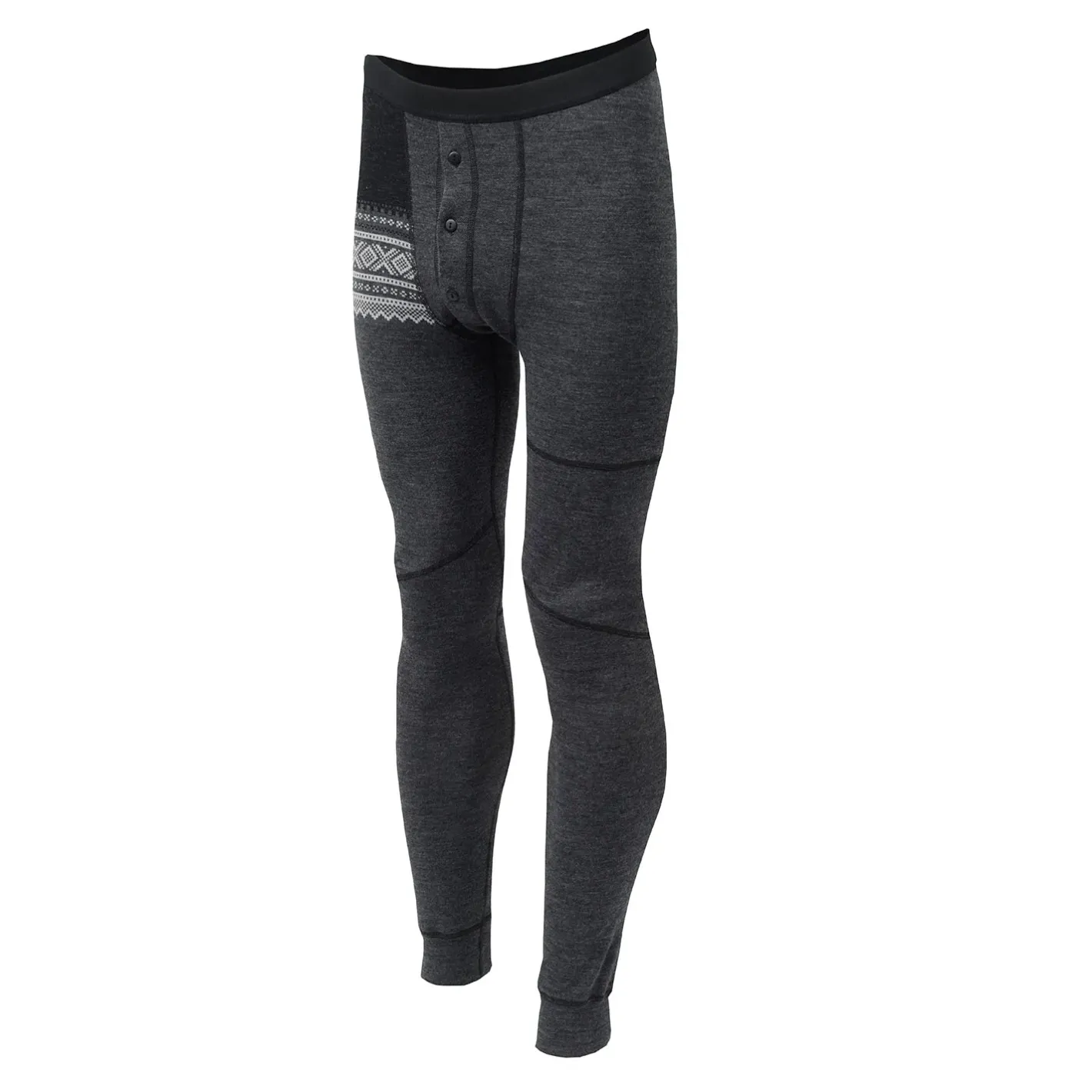 Aclima Uldunderdele<Mens DesignWool Marius Longs W/fly Grå (NOREFJELL)