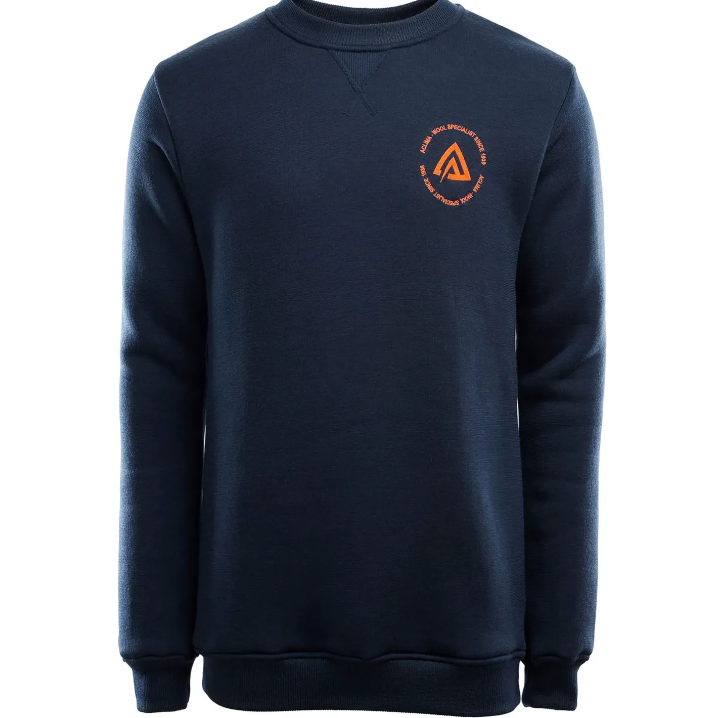 Aclima Sweaters Og Pullovers<Mens FleeceWool Crew Neck Blå (NAVY BLAZER)