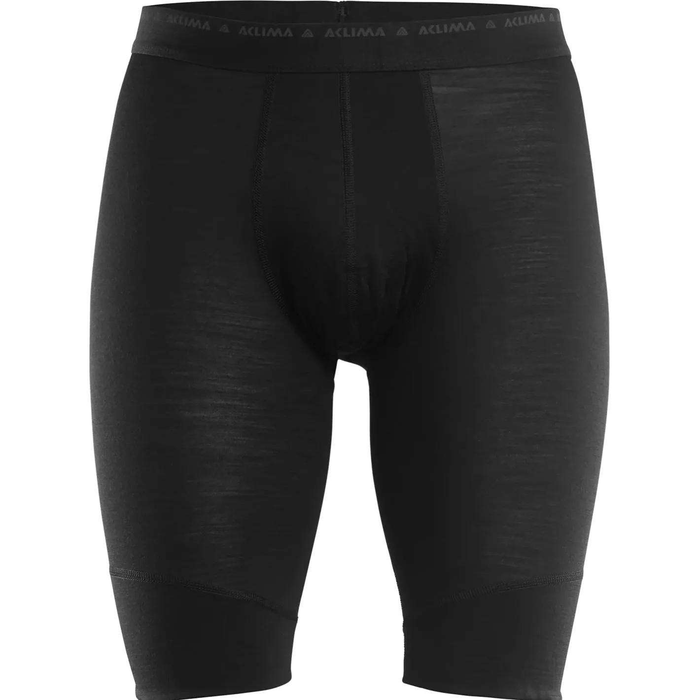 Aclima Uldunderdele<Mens Lightwool Long Shorts Sort (JET BLACK)