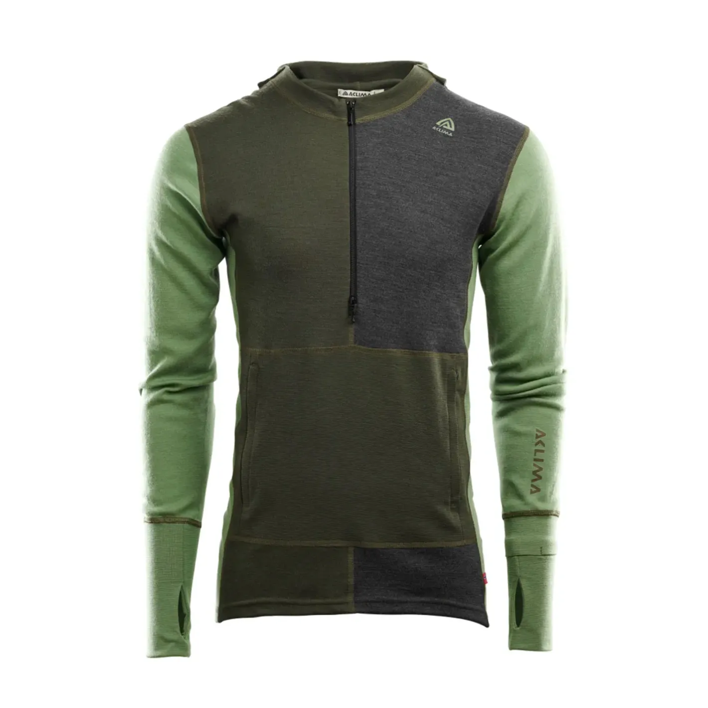 Aclima Sweaters Og Pullovers<Mens WarmWool Hood Sweater W/zip