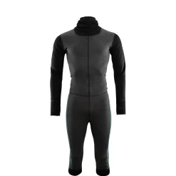 Aclima Uldunderdele<Mens WarmWool Overall 3/4 Grøn (MARENGO/JET BLACK/GREEN GABLES)