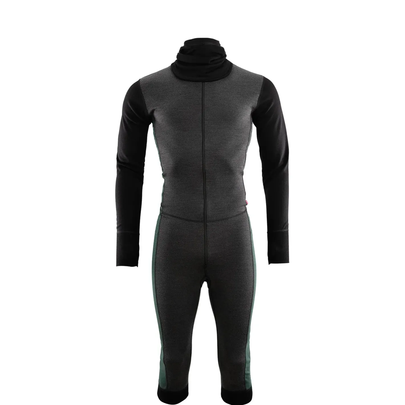 Aclima Uldunderdele<Mens WarmWool Overall 3/4 Grøn (MARENGO/JET BLACK/GREEN GABLES)