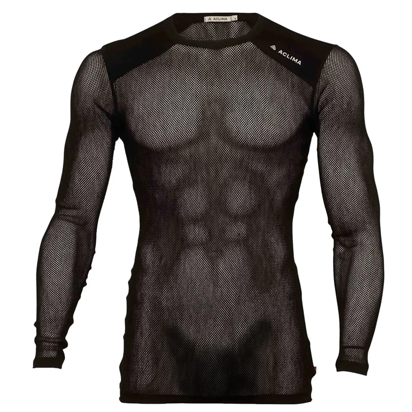 Aclima T-Shirts<Mens WoolNet Light Crewneck Sort (JET BLACK)