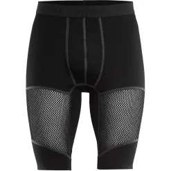 Aclima Uldunderdele<Mens WoolNet Long Shorts Sort (JET BLACK)