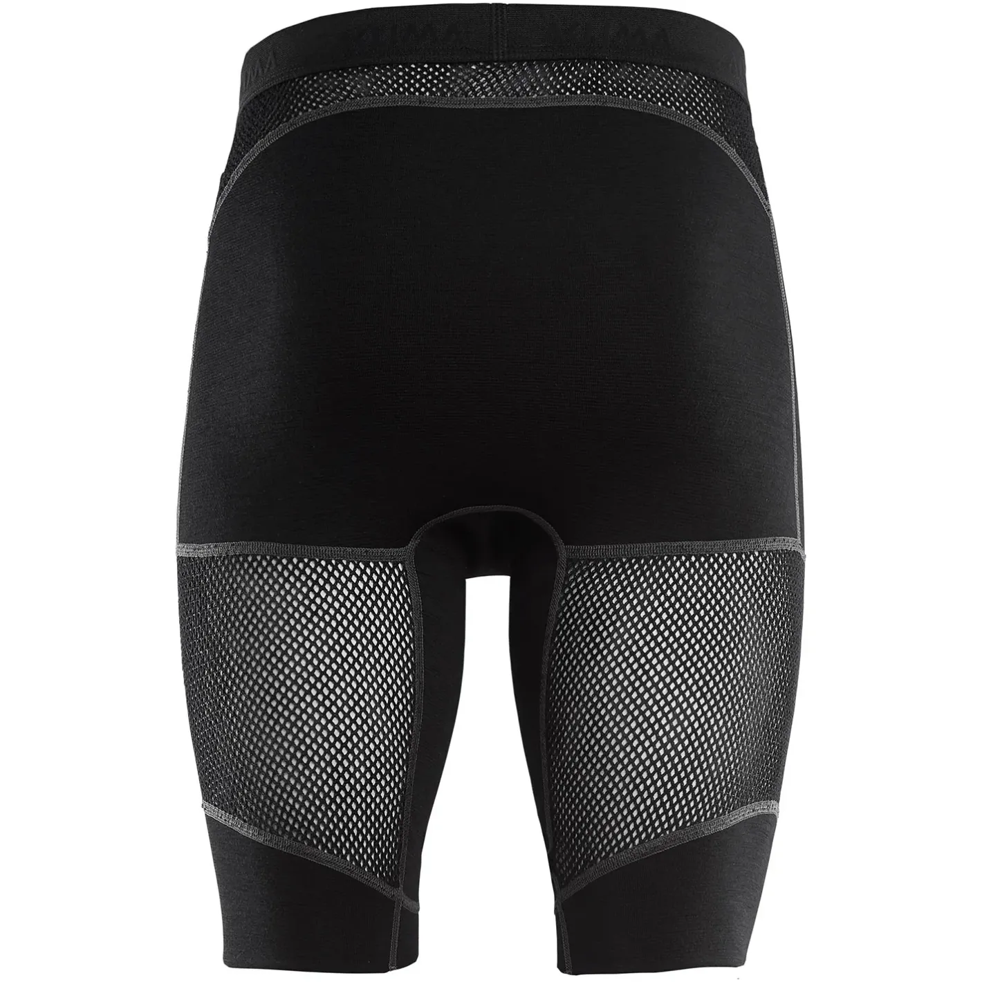 Aclima Uldunderdele<Mens WoolNet Long Shorts Sort (JET BLACK)