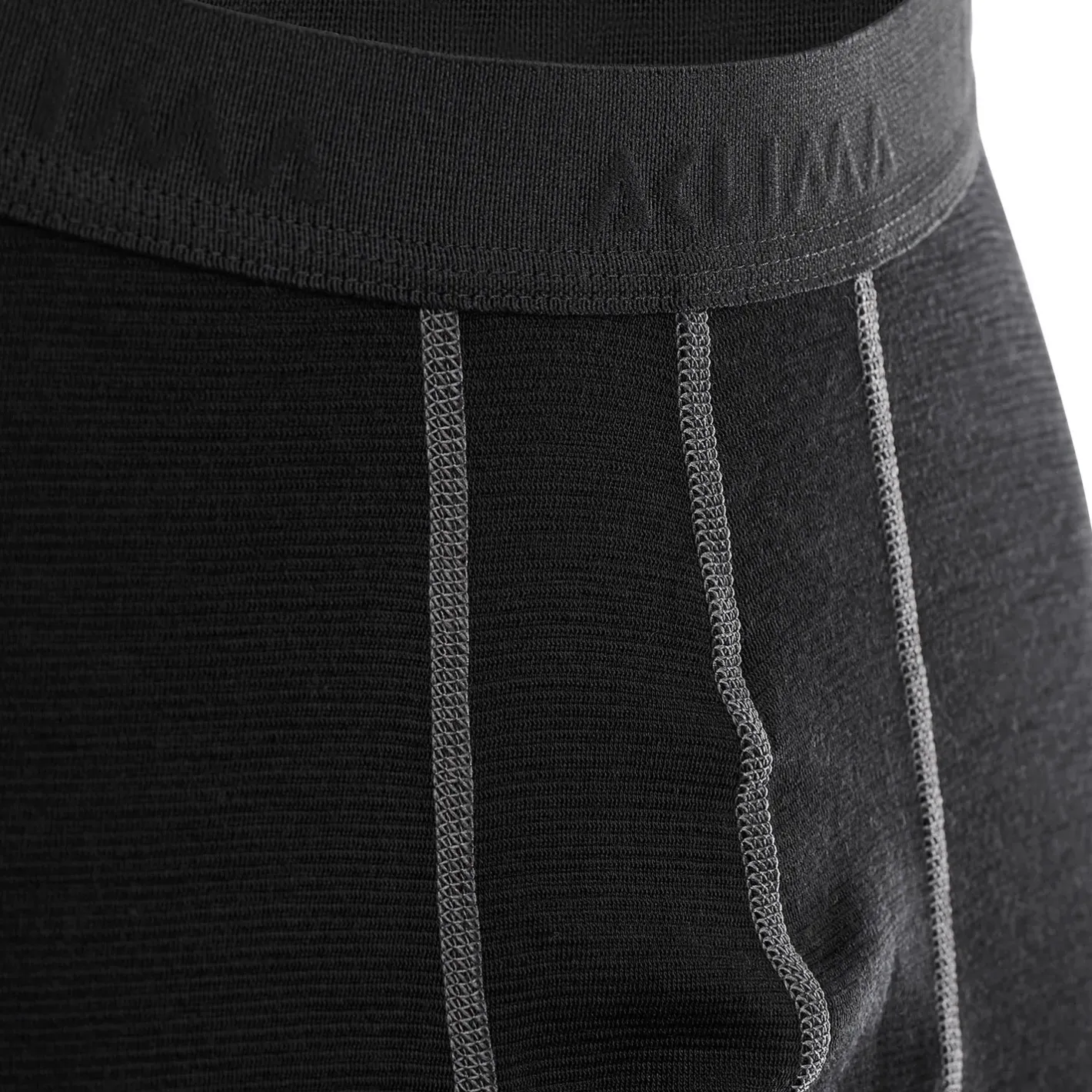 Aclima Uldunderdele<Mens WoolNet Long Shorts Sort (JET BLACK)
