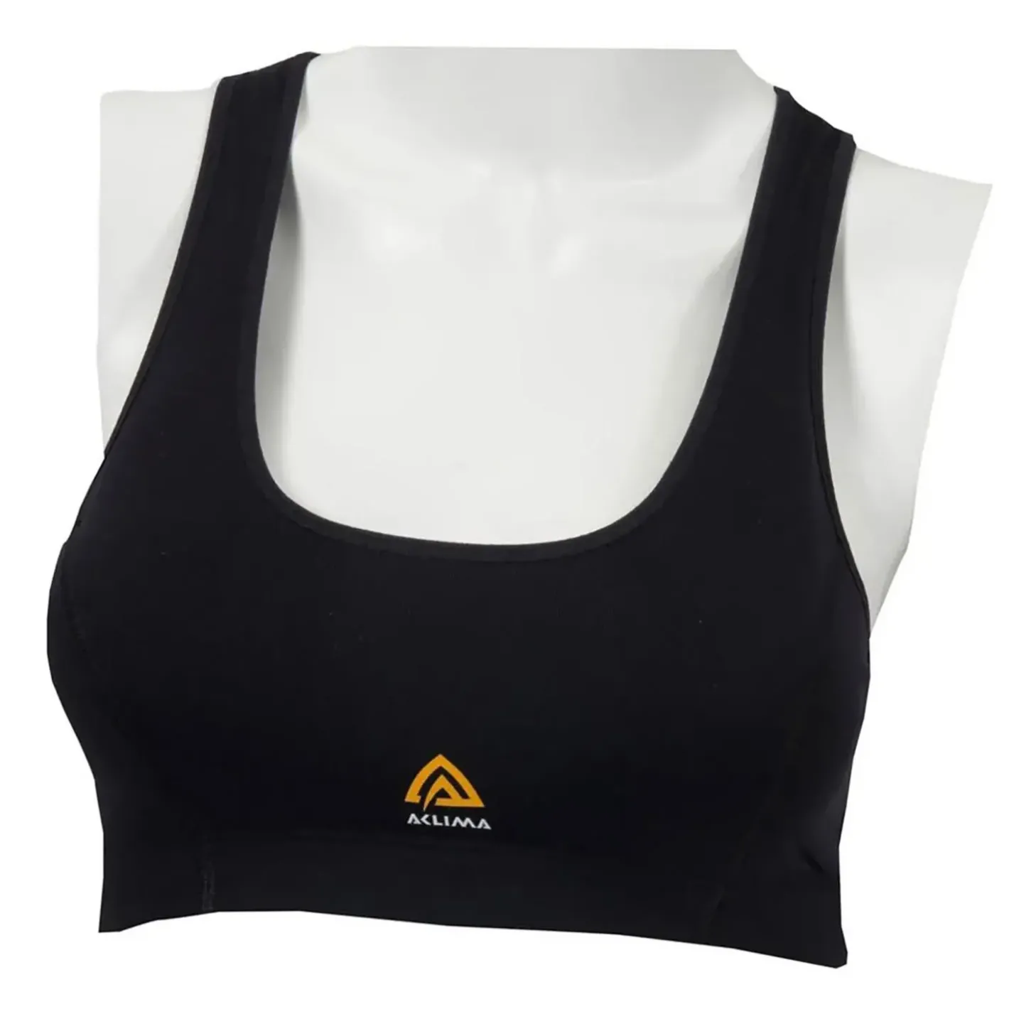 Aclima Uldoverdele<Womens HotWool 230 g Sports Top Sort (BLACK)