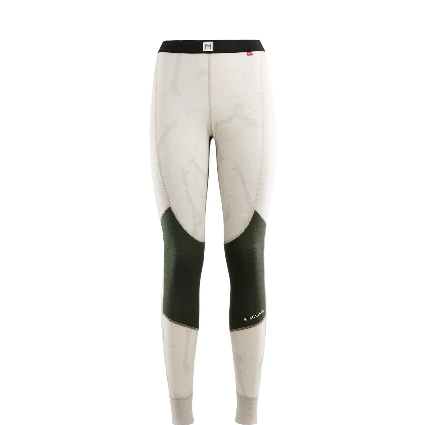 Aclima Uldunderdele<Womens Lars Monsen Longs Beige (BEIGEMELANG/OLIVENGHT/FEMUNDEN)