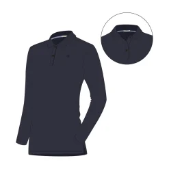 Aclima T-Shirts<Womens LeisureWool Pique Longsleeve Blå (NAVY BLAZER)