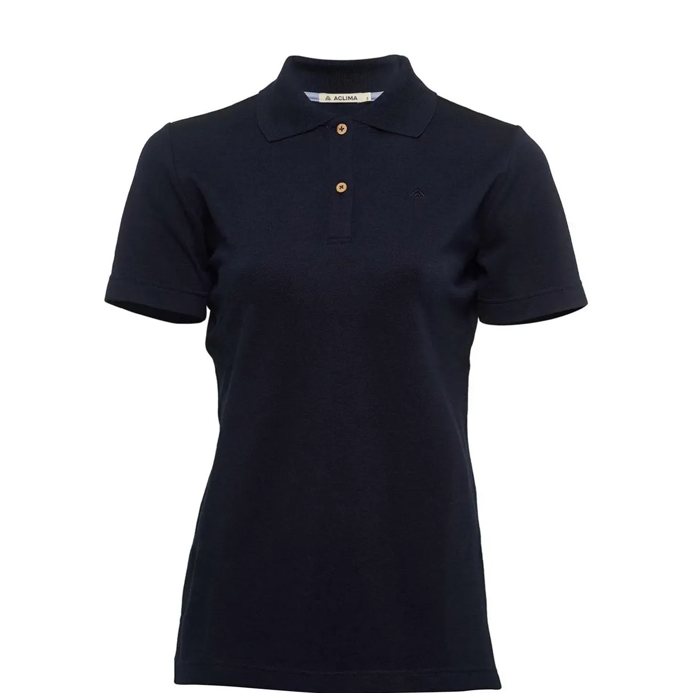 Aclima T-Shirts<Womens LeisureWool Pique Shirt Blå (NAVY BLAZER)