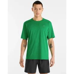 Arcteryx T-Shirts<Mens Cormac Crew S/S S2023 model Grøn (JUNGLE HEATHER)
