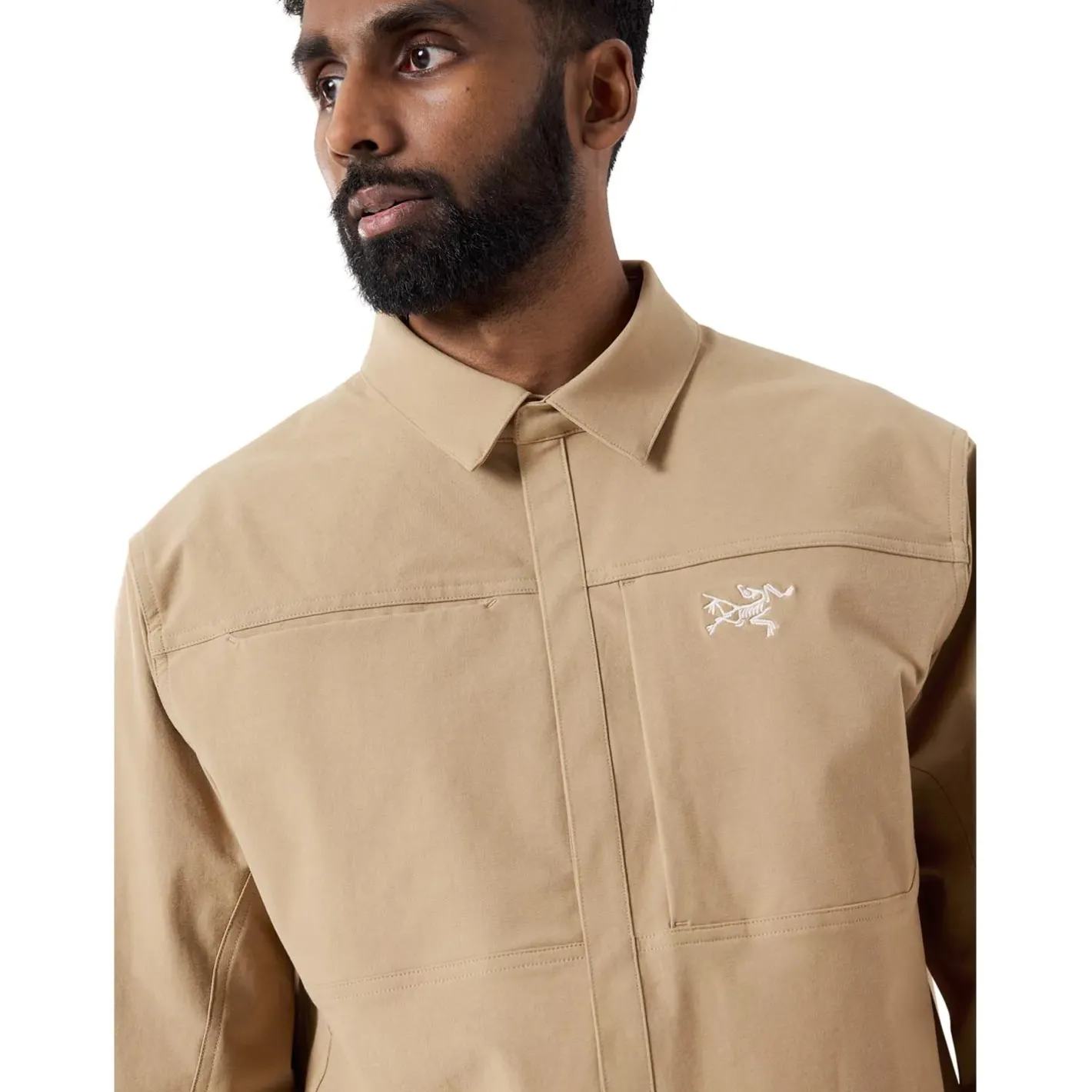 Arcteryx Skjorter<Mens Cronin Cotton Overshirt Beige (CANVAS)