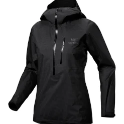 Arcteryx Vandtætte Jakker<Womens Alpha Lightweight Anorak Sort (BLACK)