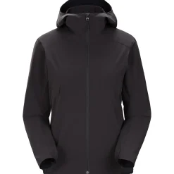 Arcteryx Softshelljakker<Womens Gamma Lightweight Hoody Sort (BLACK)