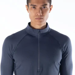 Artilect Uldoverdele<Mens Boulder 125 1/4 Zip Blå (DUSK BLUE/BLACK)