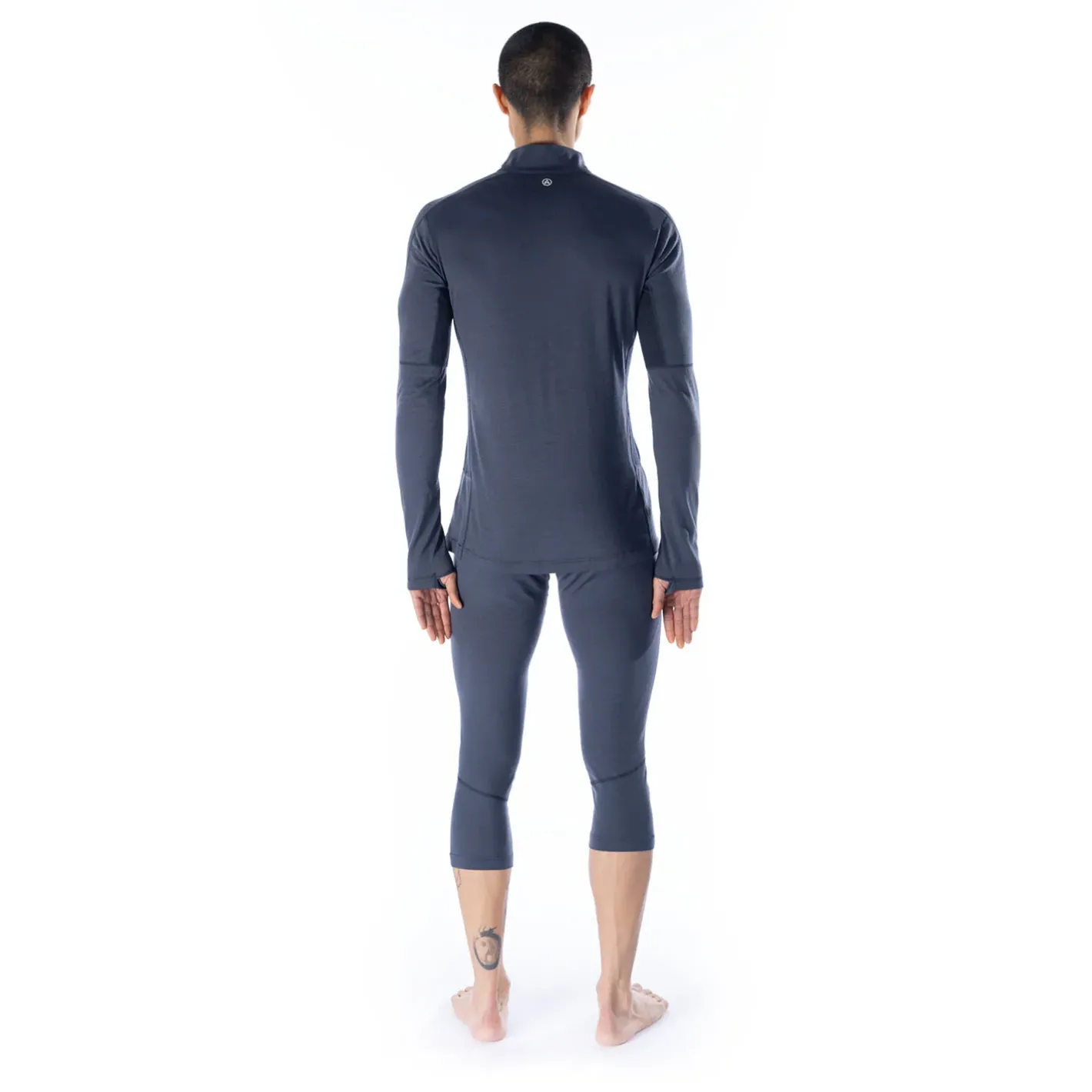 Artilect Uldoverdele<Mens Boulder 125 1/4 Zip Blå (DUSK BLUE/BLACK)