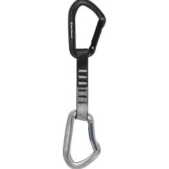 Black Diamond Karabiner<Hotforge Quickdraw 12cm Grå (LIGHT GRAY)