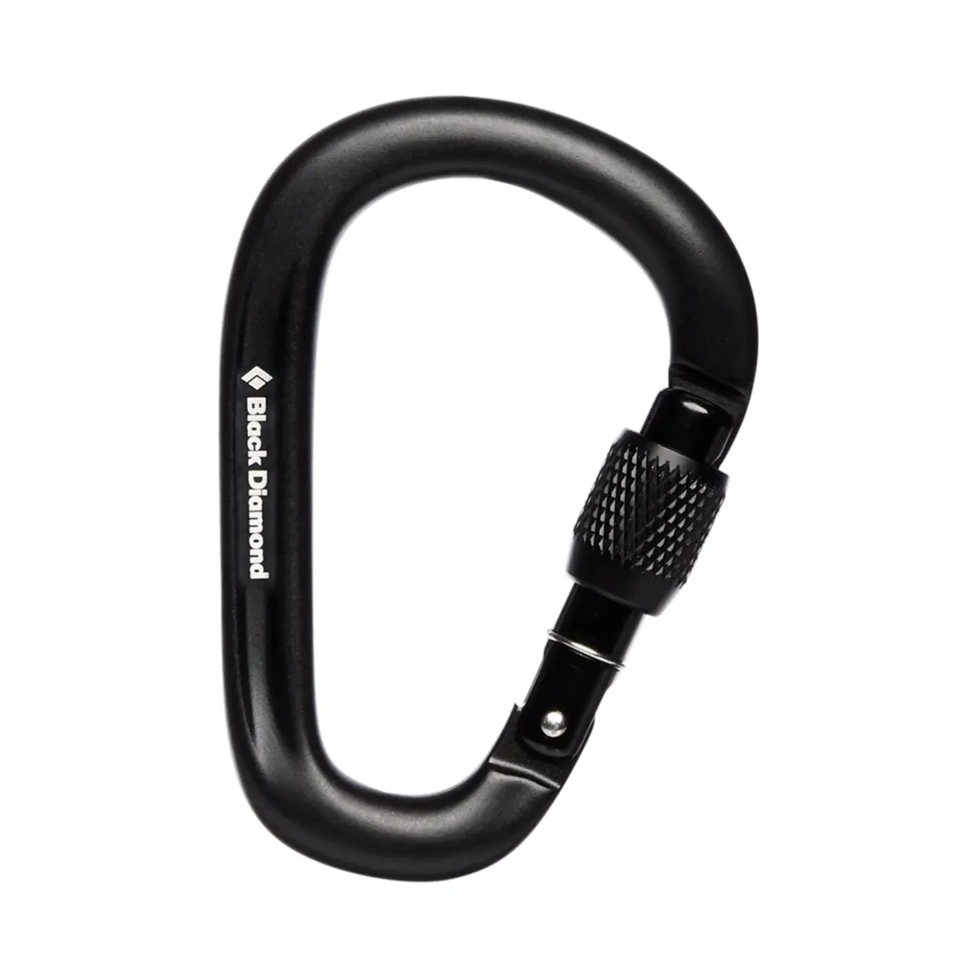 Black Diamond Karabiner<Pearlock Screwgate Carabiner Sort (BLACK)