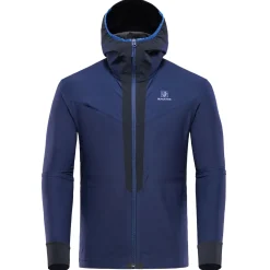 BlackYak Softshelljakker<Mens Dangi Hoody Blå (BLUE PRINT)