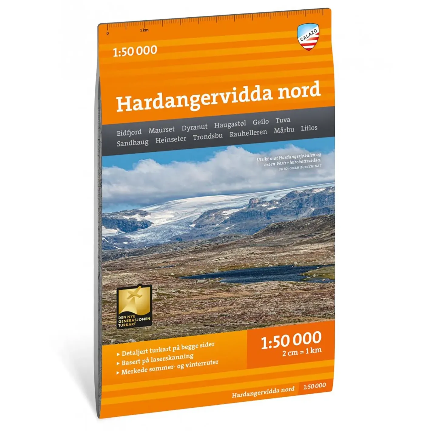 Calazo Kort<Turkart Hardangervidda Nord 1:50 000