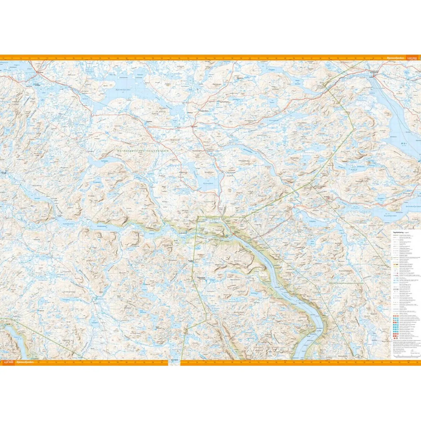 Calazo Kort<Turkart Hardangervidda Sør 1:50K