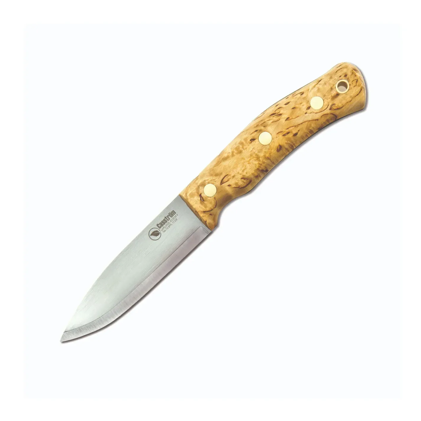 Casström Knive Og Tools<No.10 Swedish Forest Knife Beige (CURLI BIRCH/STAINLESS STEEL)