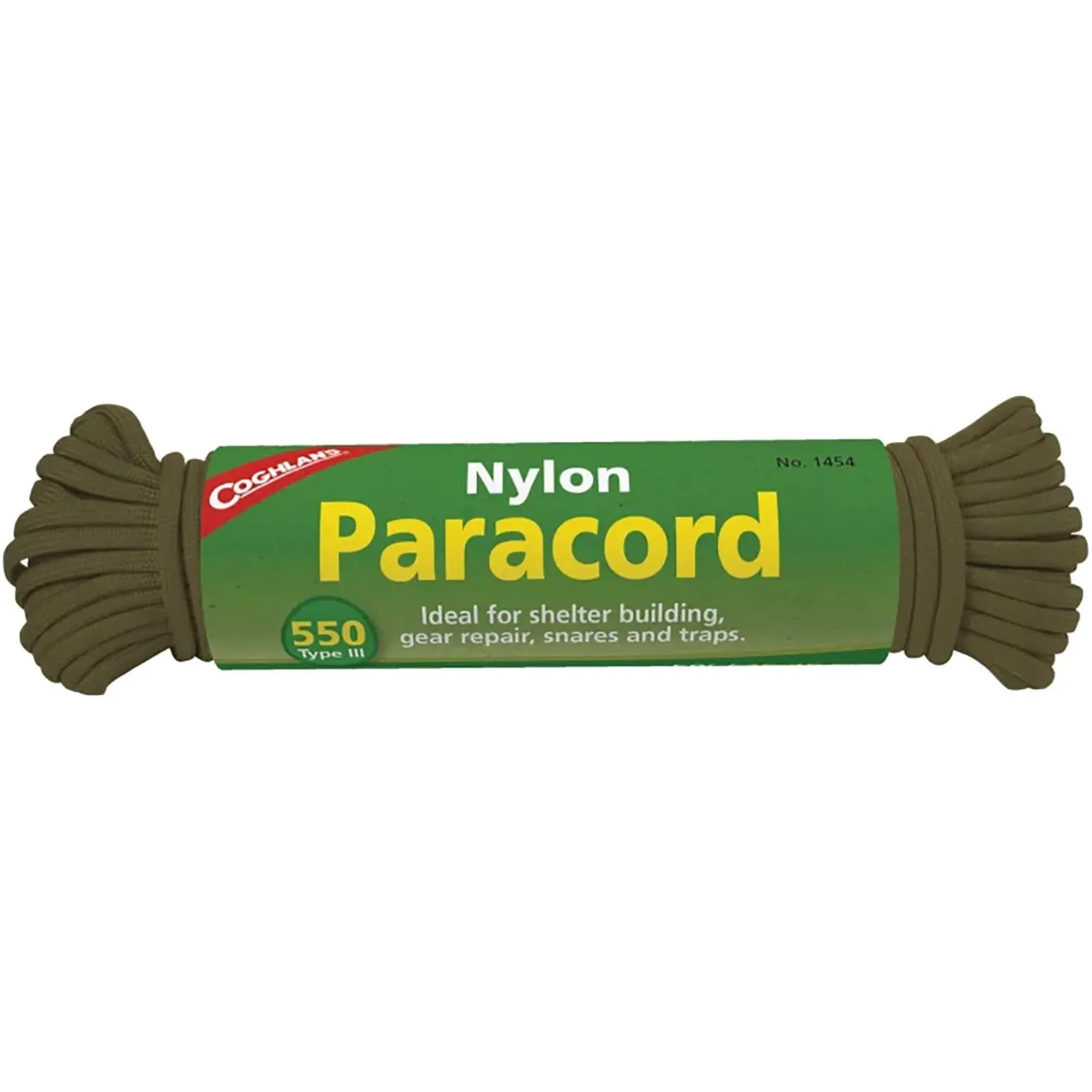Klatrereb<Coghlans Paracord 15,25 M Grøn (OLIVE)