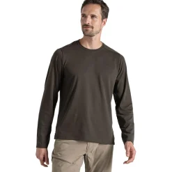 Craghoppers T-Shirts<Mens Nosilife Abel L/S T-shirt Grøn (WOODLAND GREEN)