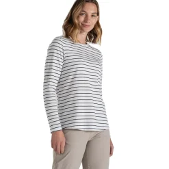 Craghoppers T-Shirts<Womens Nosilife Akona L/S Top Blå (BLUE NAVY STRIPE)