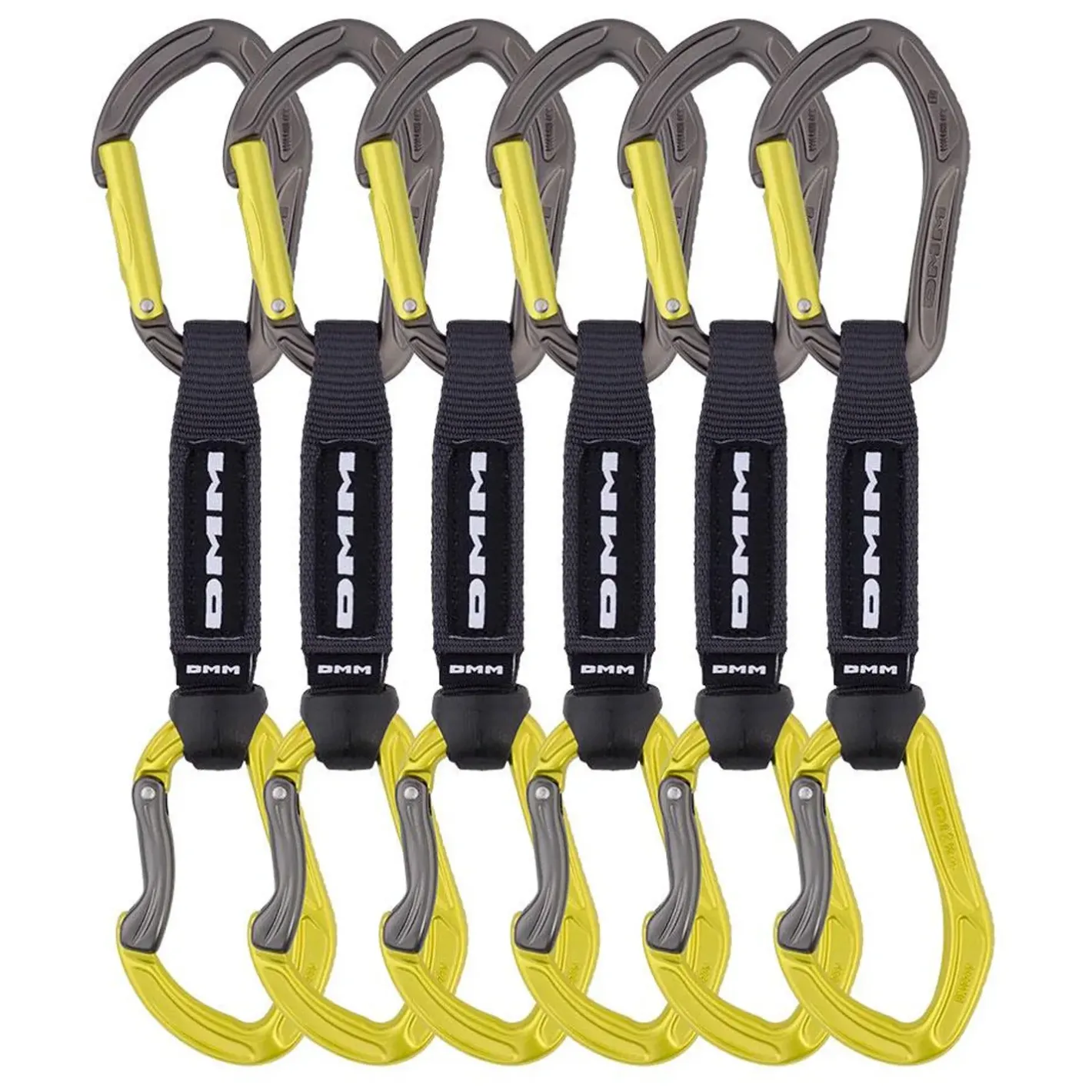 DMM Karabiner<Alpha Sport Quickdraw 12cm 6 Pack Grøn (LIME)