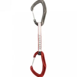 DMM Karabiner<Alpha Wire Quickdraw 12cm 6 Pack Grå (MATT GREY/RED)