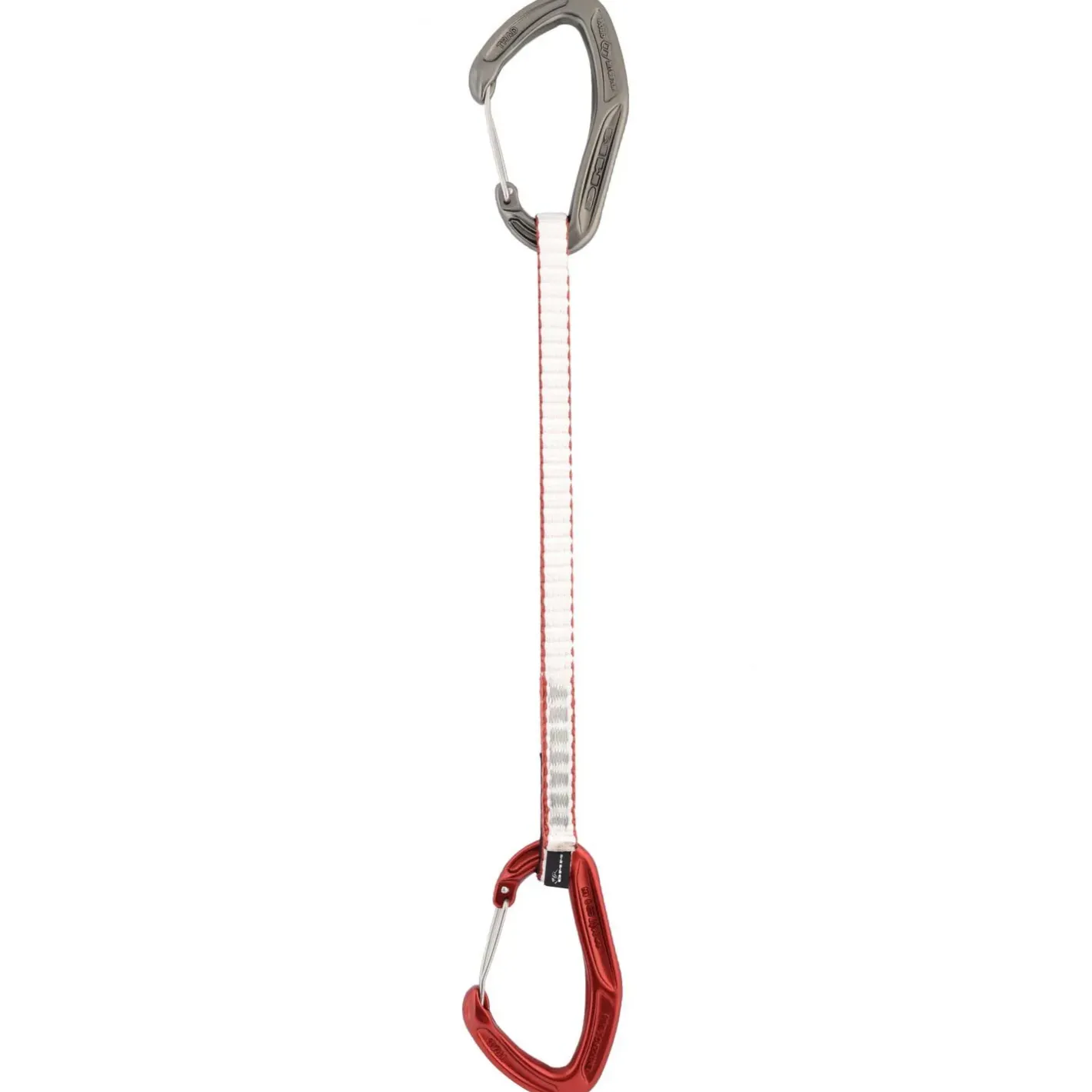 DMM Karabiner<Alpha Wire Quickdraw 12cm 6 Pack Grå (MATT GREY/RED)