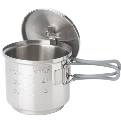 Esbit Trangia-Sæt Og Brændere<Cookset For Solid Fuel, 585 Ml Grå (STAINLESS STEEL)
