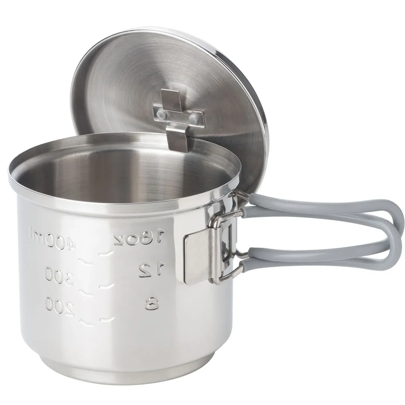 Esbit Trangia-Sæt Og Brændere<Cookset For Solid Fuel, 585 Ml Grå (STAINLESS STEEL)