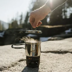 Esbit Trangia-Sæt Og Brændere<Cookset For Solid Fuel, 585 Ml Grå (STAINLESS STEEL)