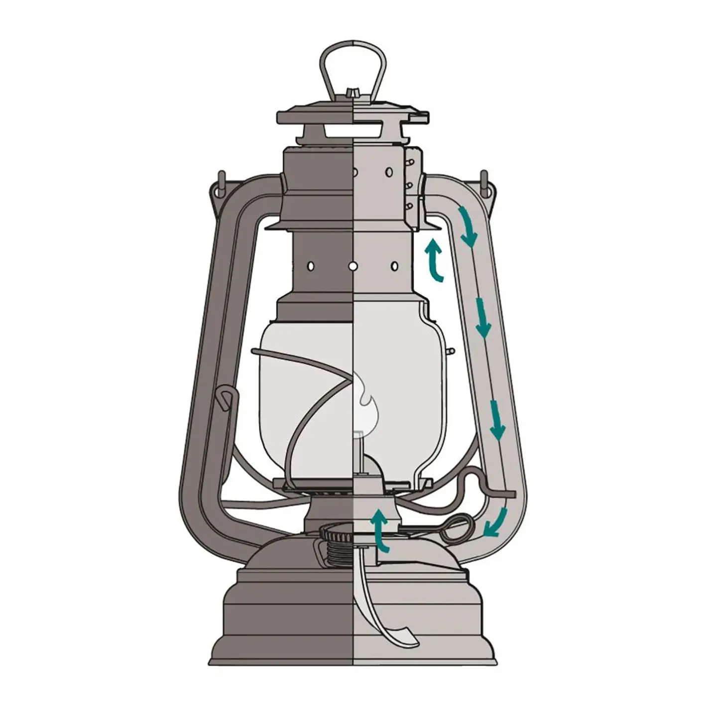 Feuerhand Flagermuselygter Og Lanterner<Storm Lantern Metal Brun (BRONZE)