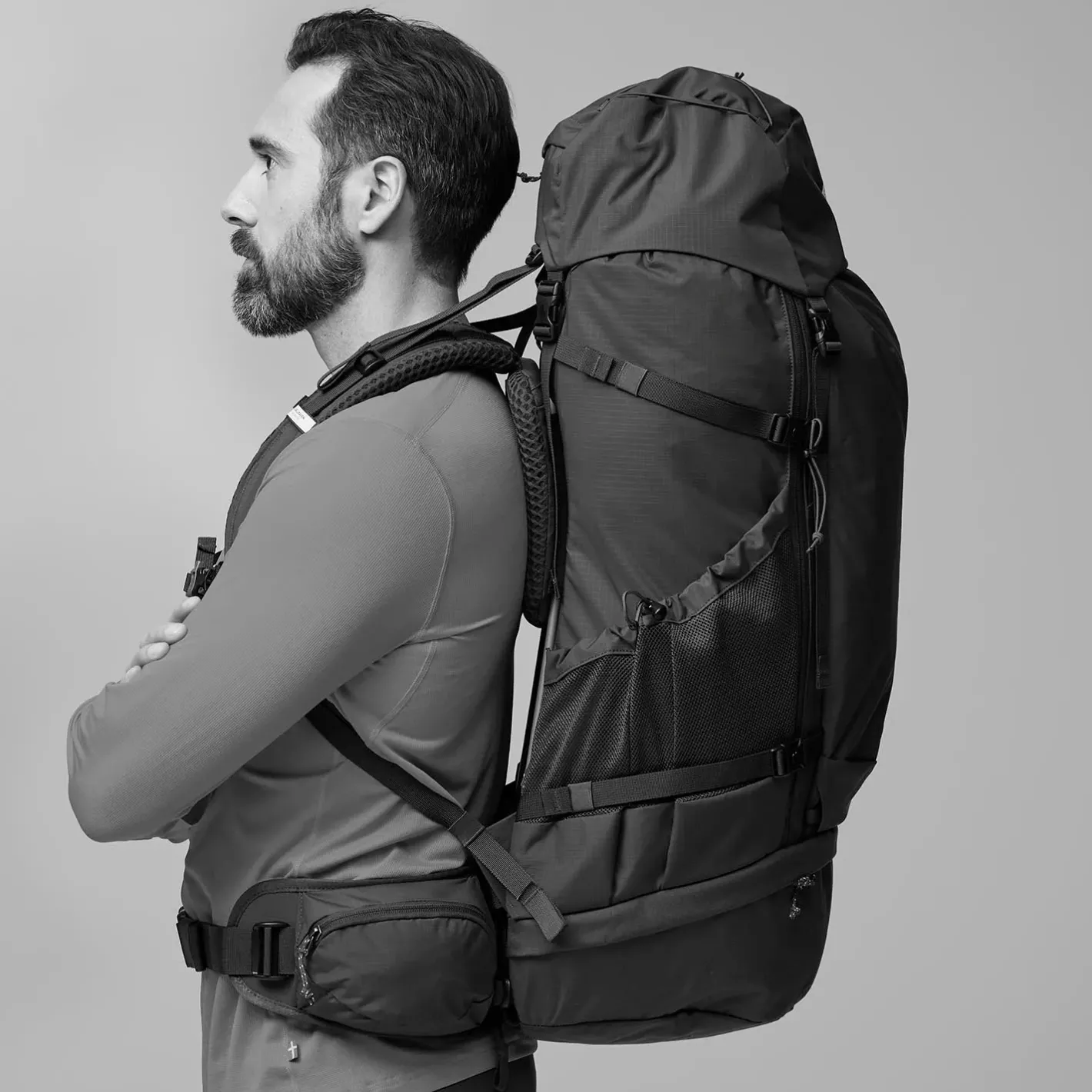 Et Grønnere Valg Vandrerygsække<Fjällräven Abisko Trek 65 M/L Sort (BLACK/550)