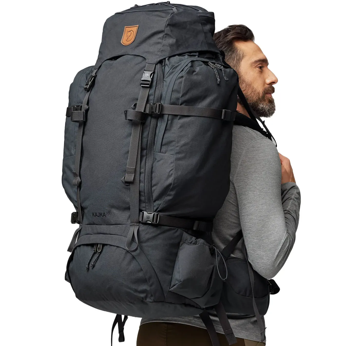 Et Grønnere Valg Vandrerygsække<Fjällräven Kajka 100 Sort (COAL BLACK/037)
