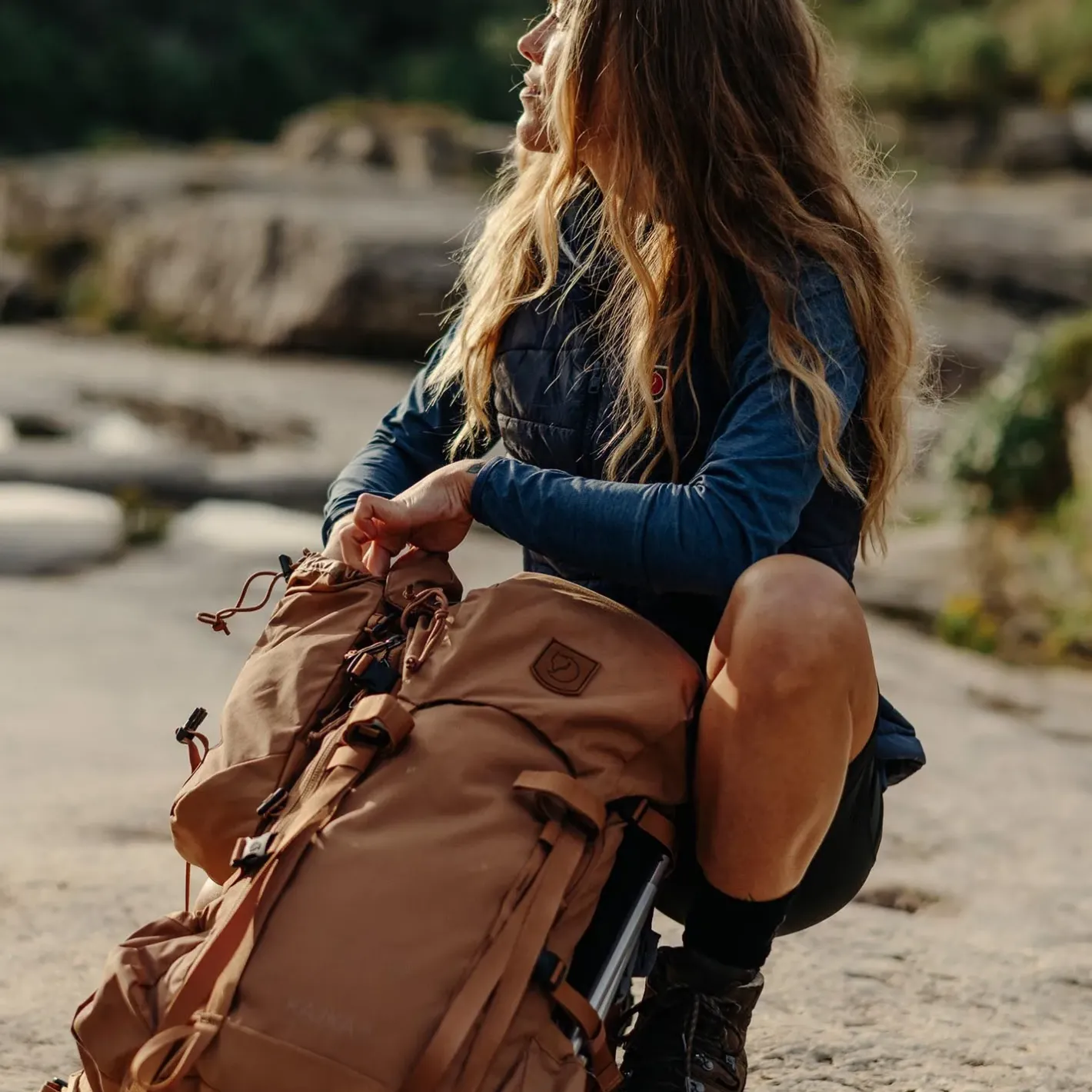 Et Grønnere Valg Vandrerygsække<Fjällräven Kajka 35 S/M Beige (KHAKI DUST/228)