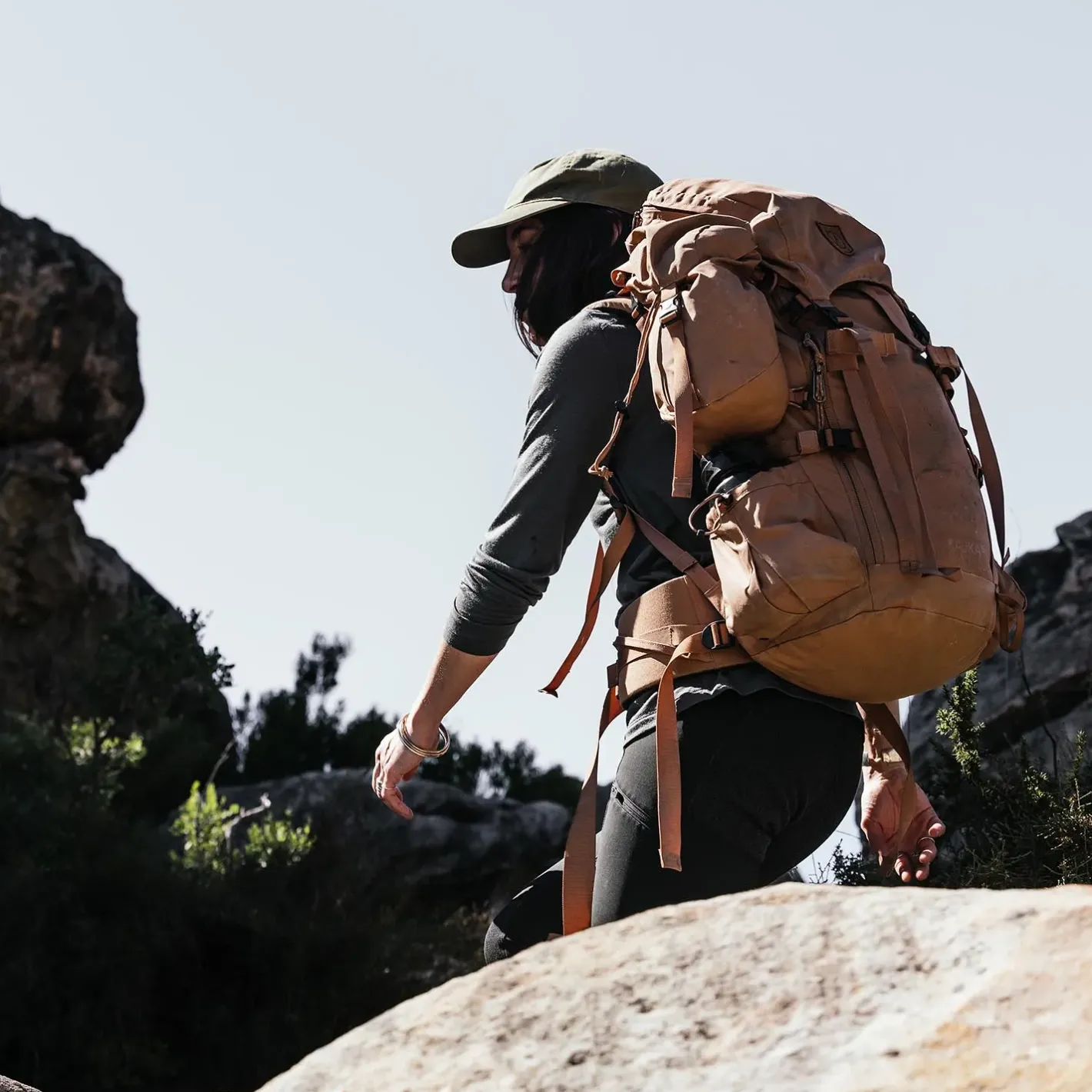 Et Grønnere Valg Vandrerygsække<Fjällräven Kajka 35 S/M Beige (KHAKI DUST/228)