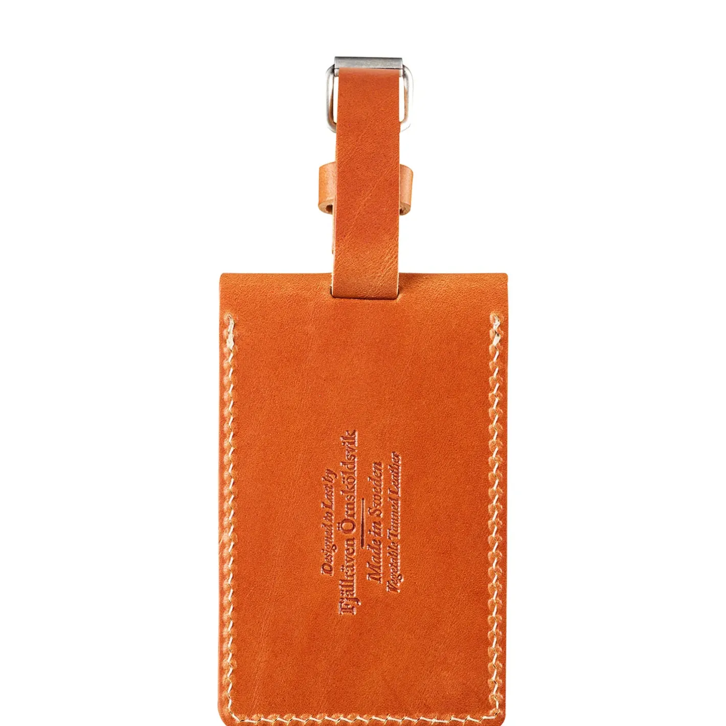 Et Grønnere Valg Tilbehør Til Tasker<Fjällräven Leather Luggage Tag Brun (LEATHER COGNAC/249)