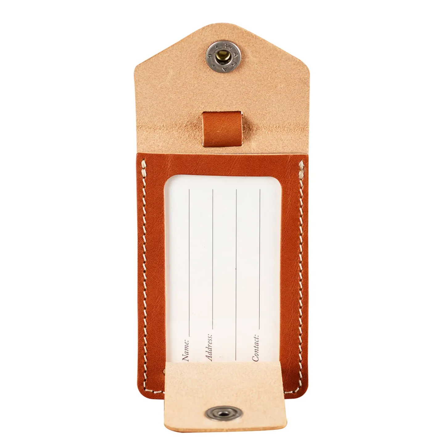 Et Grønnere Valg Tilbehør Til Tasker<Fjällräven Leather Luggage Tag Brun (LEATHER COGNAC/249)