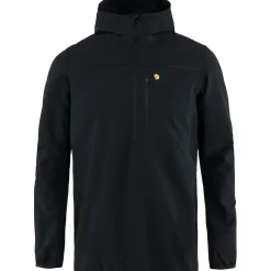 Et Grønnere Valg Sweaters Og Pullovers<Fjällräven Mens Bergtagen Stretch Half Zip Sort (BLACK/550)