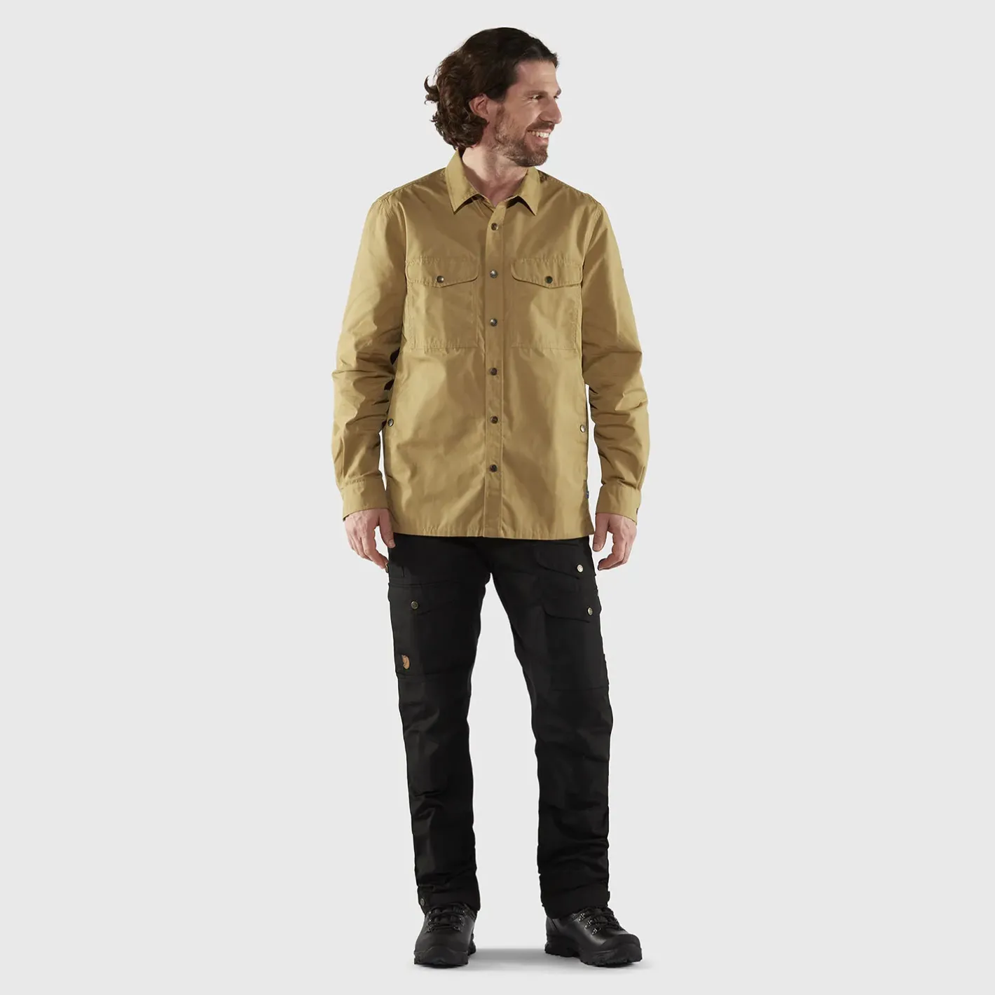 Et Grønnere Valg Softshelljakker<Fjällräven Mens Singi Overshirt Brun (BUCKWHEAT BROWN/232)