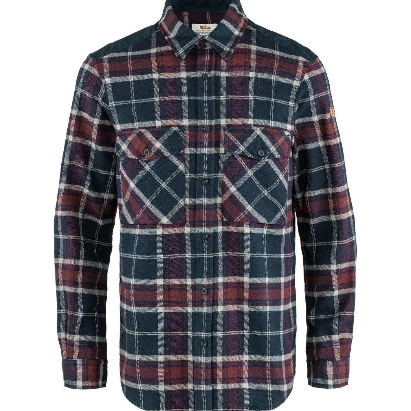Fjällräven Skjorter<Mens Övik Twill Shirt F2021 model Blå (DARK NAVY-DARK GARNET/555-356)