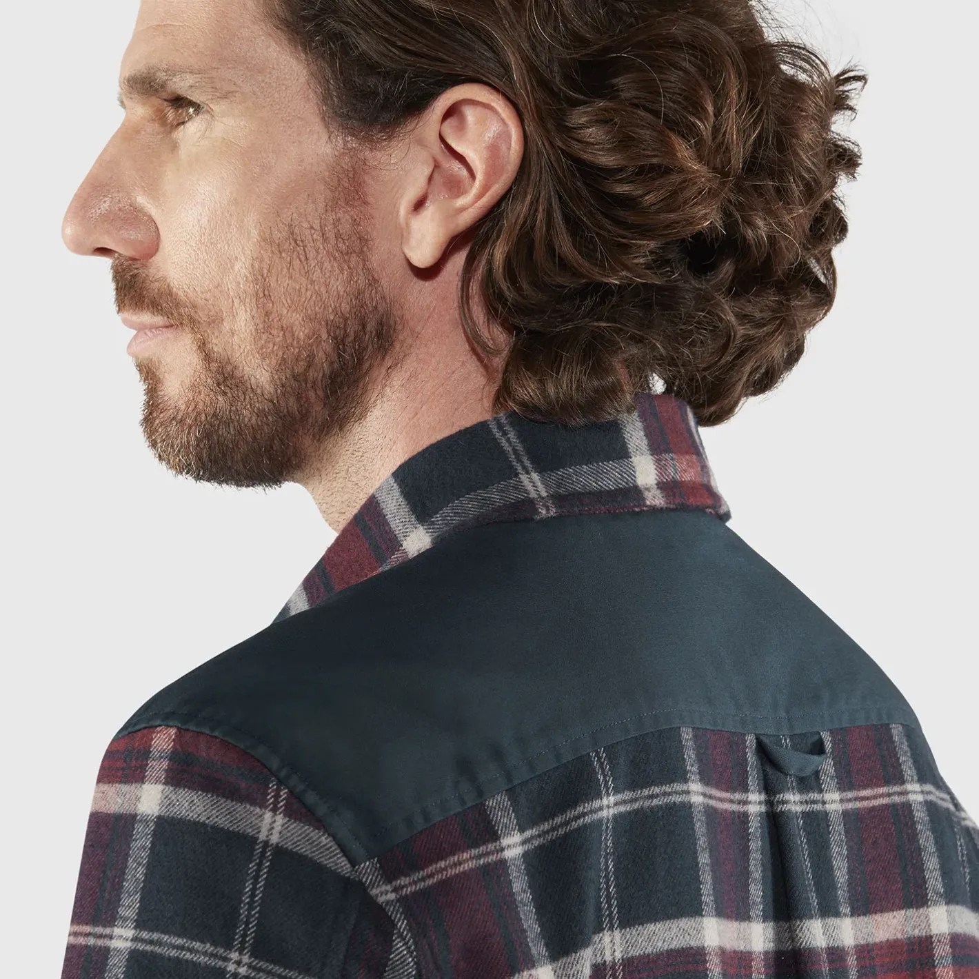 Fjällräven Skjorter<Mens Övik Twill Shirt F2021 model Blå (DARK NAVY-DARK GARNET/555-356)