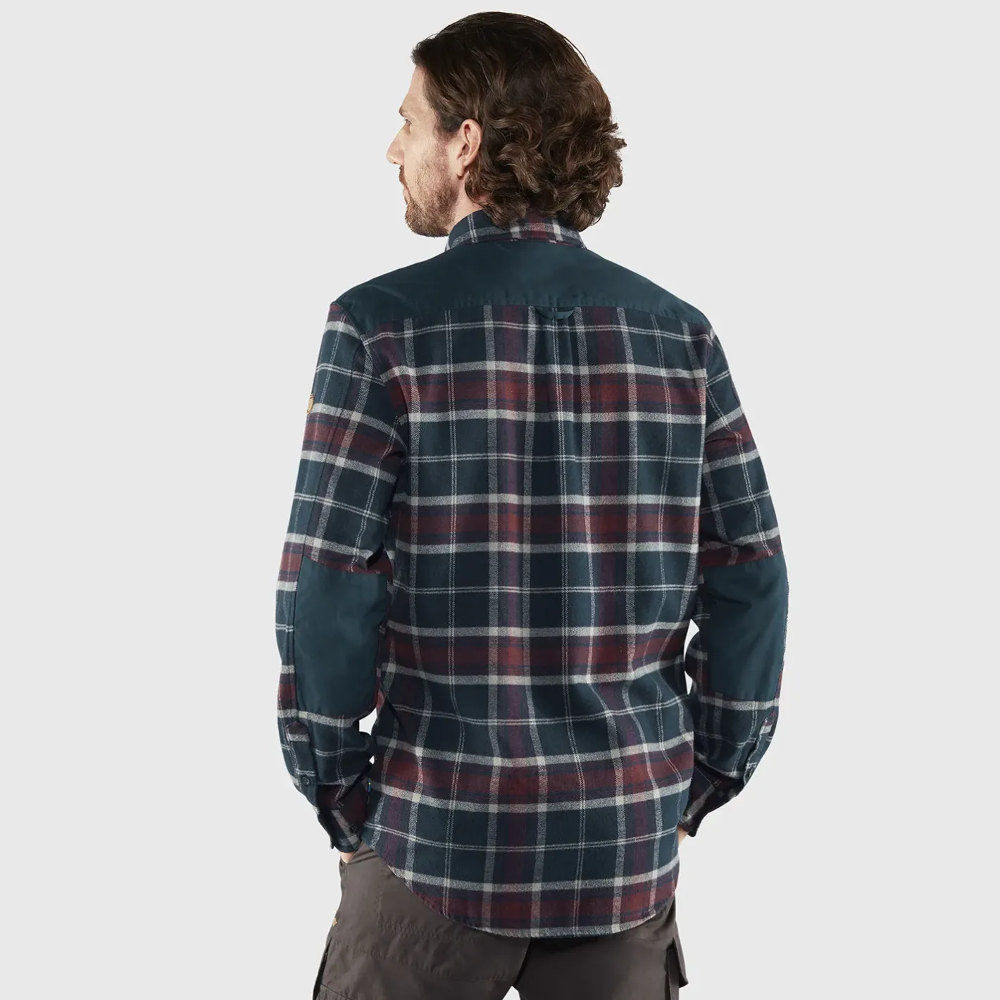 Fjällräven Skjorter<Mens Övik Twill Shirt F2021 model Blå (DARK NAVY-DARK GARNET/555-356)