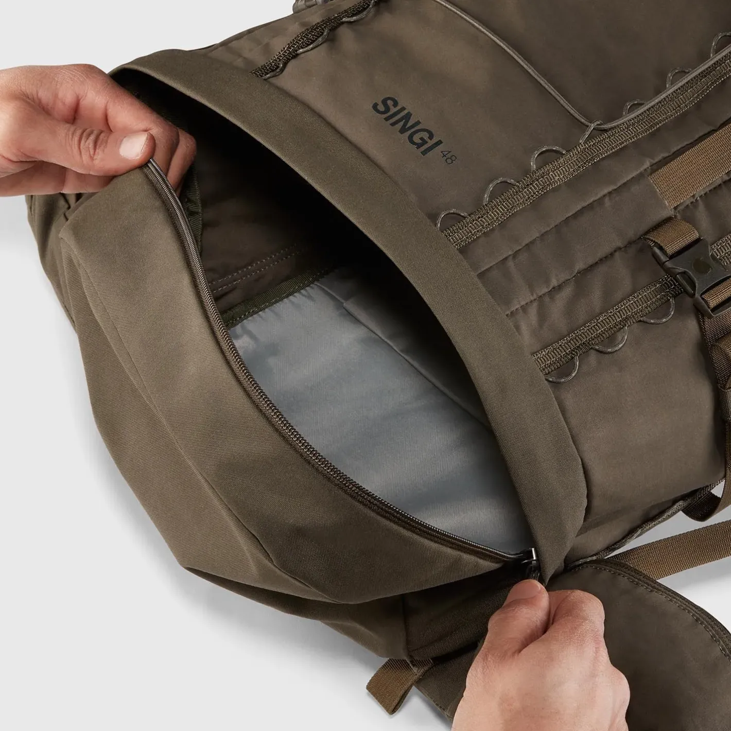 Et Grønnere Valg Vandrerygsække<Fjällräven Singi 48 Beige (CLAY/221)