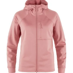 Fjällräven Fleece- Og Uldtrøjer<Womens Abisko Grid Fleece Hoodie Lyserød (DUSTY ROSE/300)