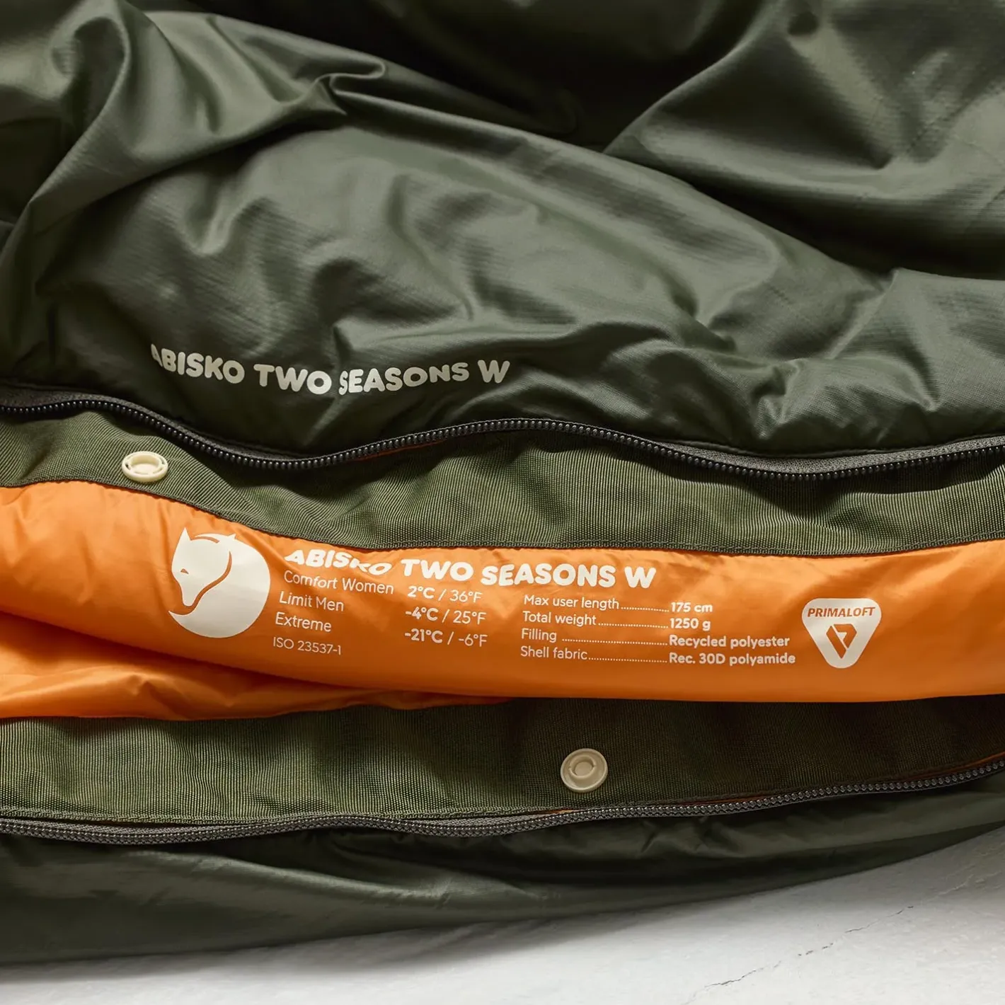 Fjällräven Fibersoveposer<Womens Abisko Two Seasons Grøn (OLIVE/630)
